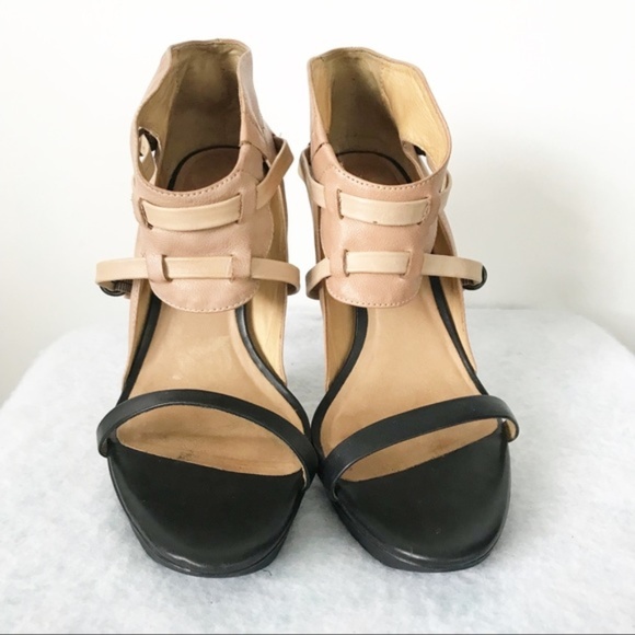 All Saints | Copper Heel Platform Leather Sandals - Picture 2 of 8